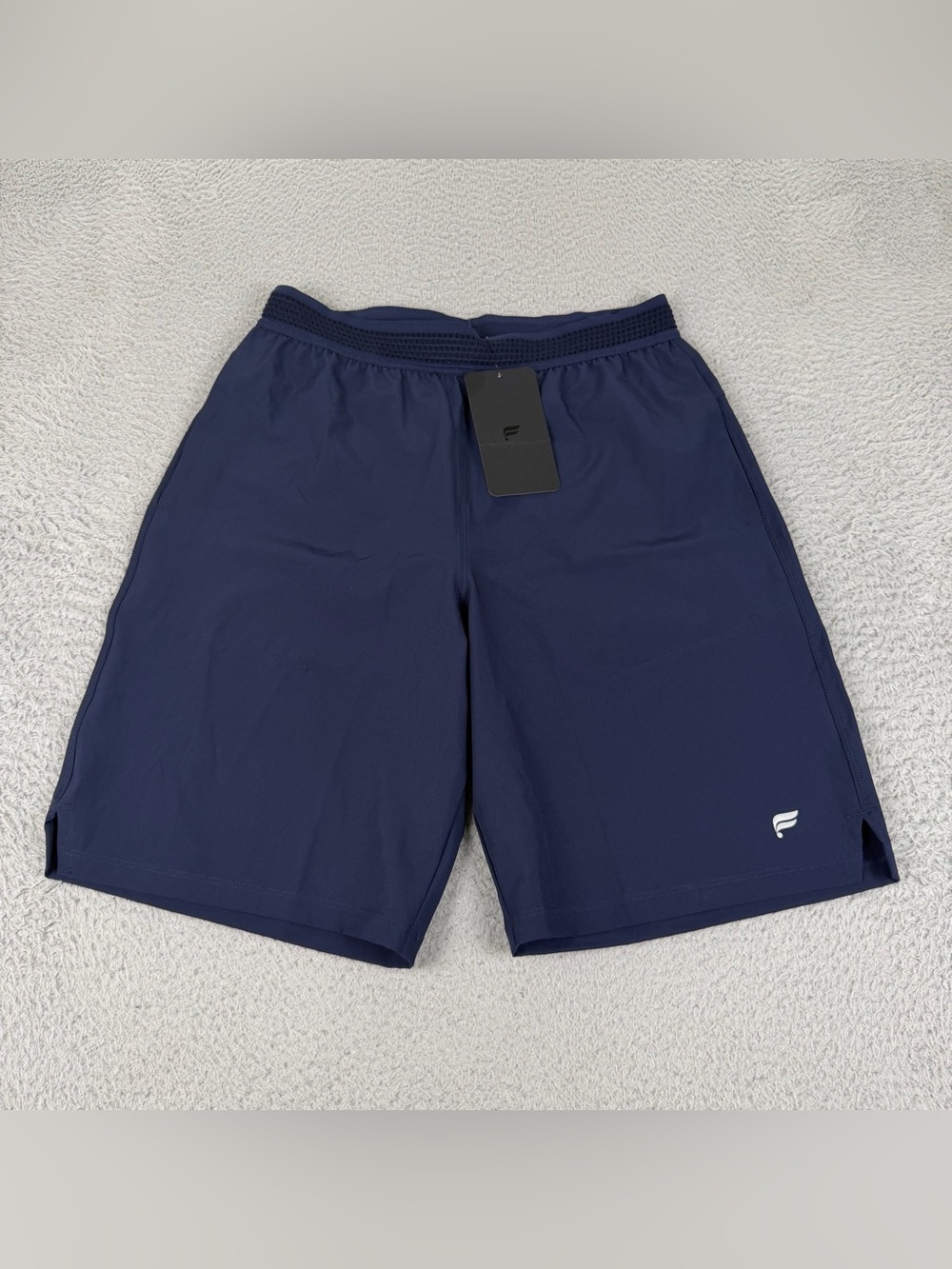 Fabletics Fundamental Shorts Mens Small Blue Unlined 9” Elastic Waist Athletic